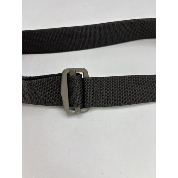 Grunt Style Adjustable Black Nylon Belt Velcro Strap & Metal Buckle Waist 32-36" - Picture 2 of 7